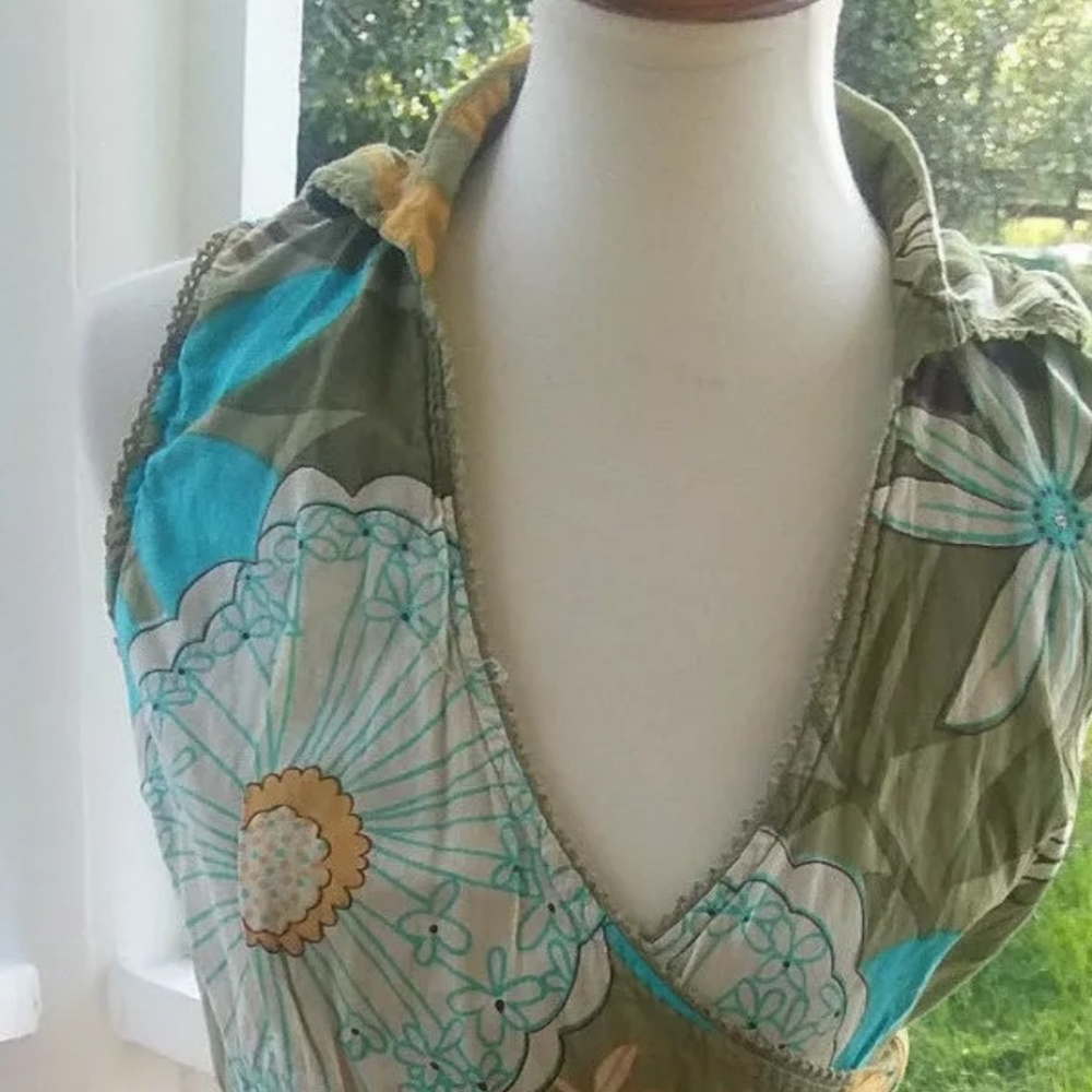 Bohemian Green Vasna Desire Maxi Dress Wrap Gyspy